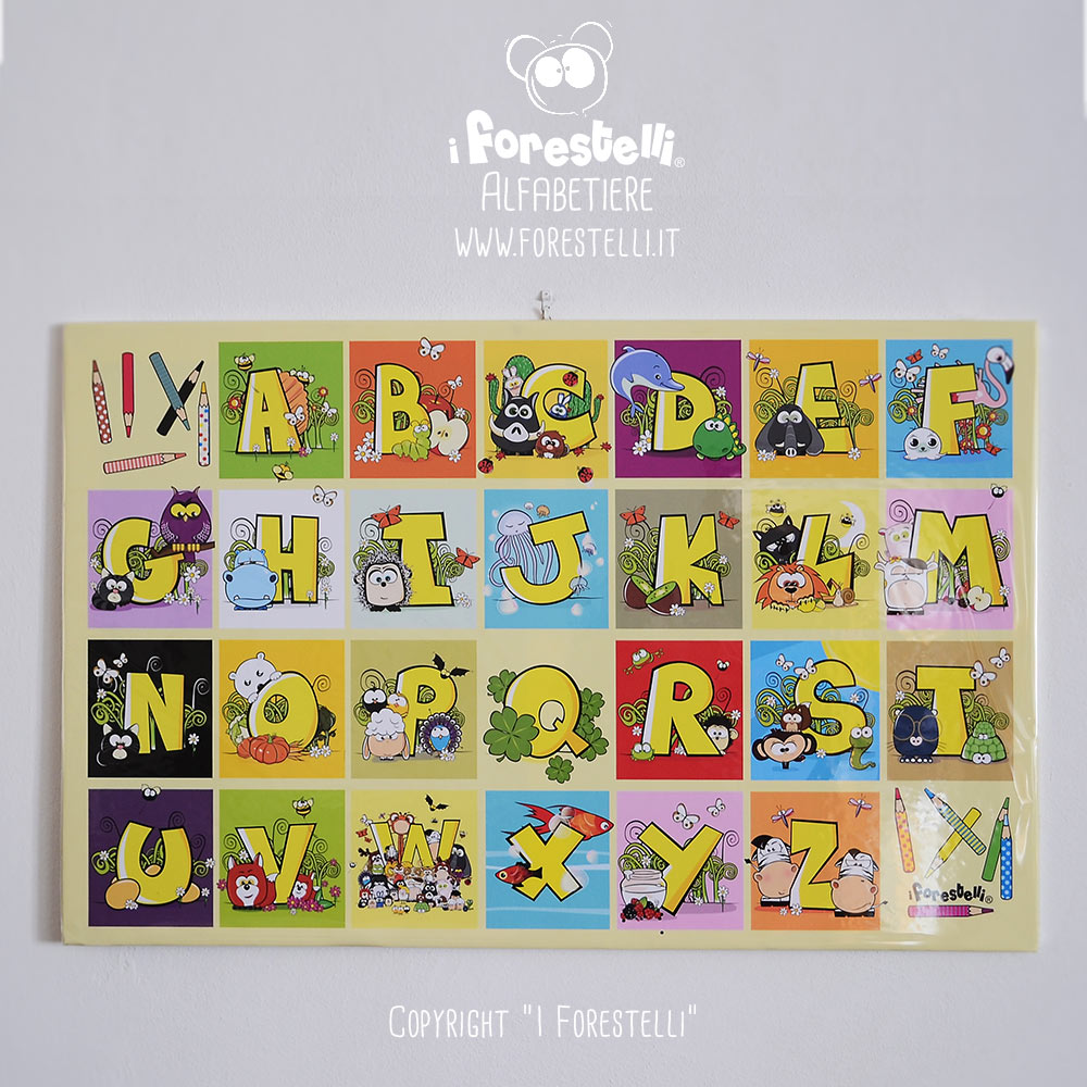 Alfabetiere murale con l'alfabeto per bambini