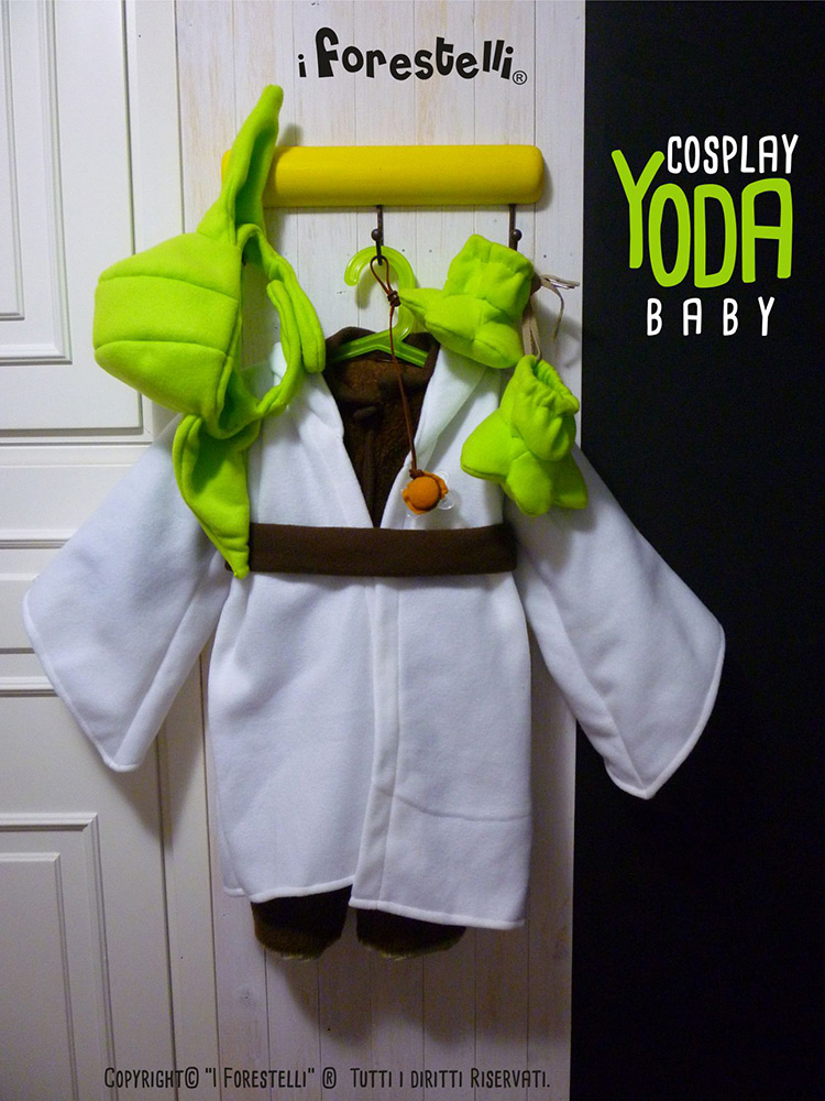 Costume di Yoda, maestro jedi di guerre stellari